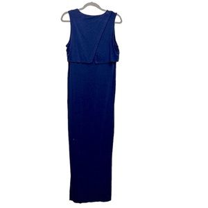 Topshop Maternity Nursing Maxi Dress Blue Women’s Size 6